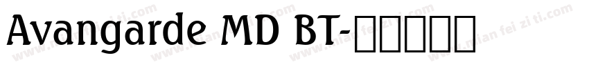 Avangarde MD BT字体转换